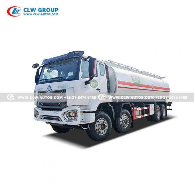 HOWO 8×4 Fuel Tank Truck warning labels