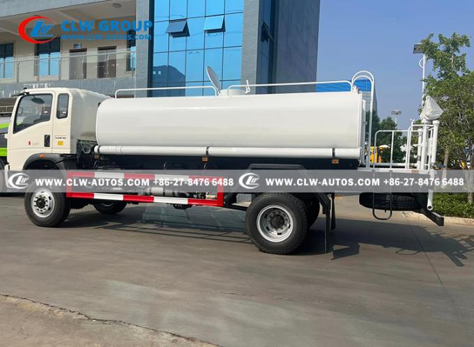 Sinotruk HOWO 4Ã4 Water Sprinkler Truck in operation