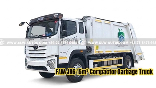 FAW JK6 15m³ Compactor Garbage Truck