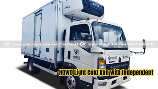 HOWO Light Cold Van with Independent Carrier Cooling Unit
