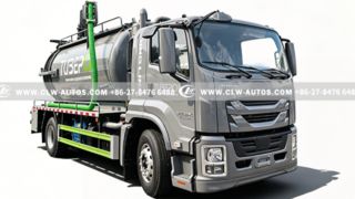 I-SUZU 13m³ Combined Vacuum & High Pressure Jetting Sewer Cleaning Truck, Septic Tank Suction and Wa